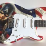 Aerografia chitarra - Capitan America